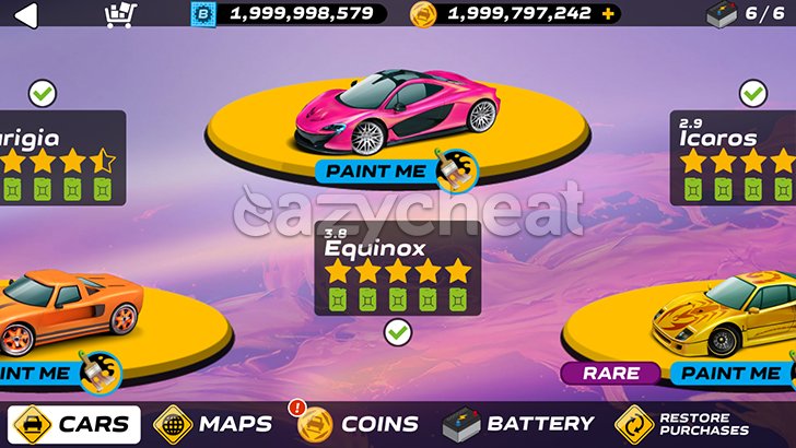 Splash Cars v1.5.09 Cheats