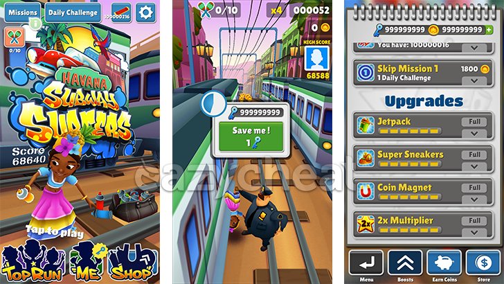 Subway Surfers v1.61.0 Cheats