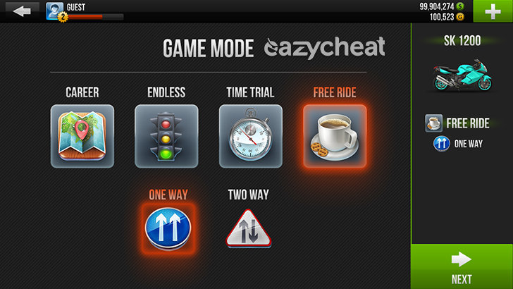 Traffic Rider v1.1.2 Cheats